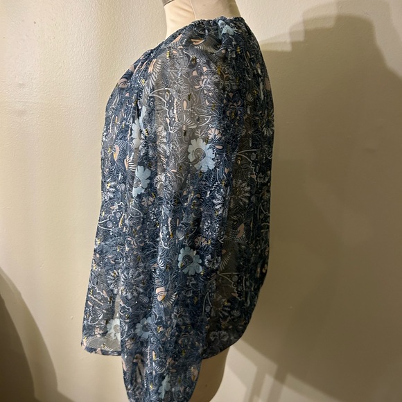 Anthropologie Let Me Be Puff-Sleeved Blouse - Picture 9 of 11